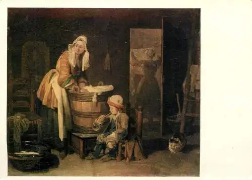 Laundress Jean-Baptiste Simeon Chardin painting