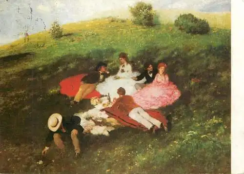 Picnic in May Szinyei Merse Pal painting