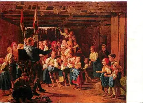 The Peep-Show Ferdinand Georg Waldmuller painting