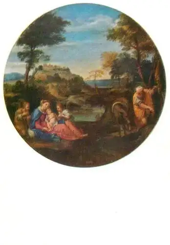 Rest on the flight into Egypt Annibale Carracci painting