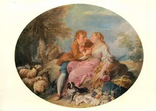 Shepherd pastoral scenery Francois Boucher painting