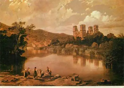 Ruins of Diosgyor fortress Telepy Karoly painting