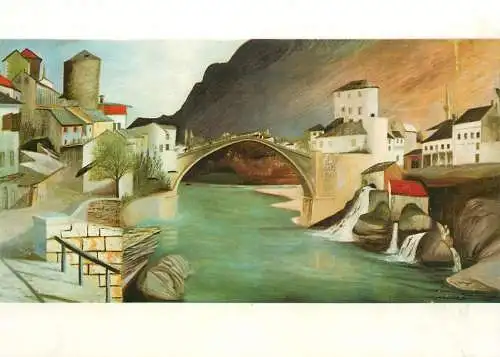 Roman Bridge at Mostar Csontvary Kosztka Tivadar painting