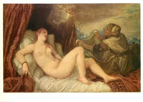 Danae Titian (Tiziano Vecellii) painting