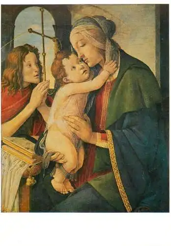 Maria mit dem Kinde und dem kleinen Johannes Sandro Botticelli painting