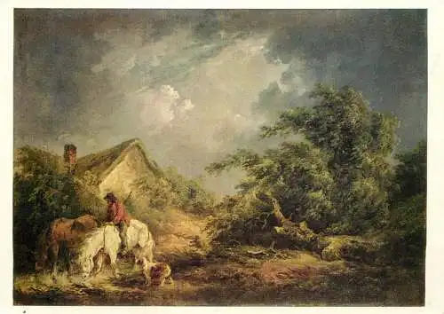 Thunderstorm approaching George Morland painting