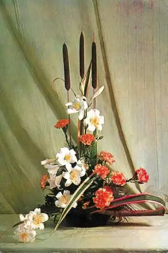 Colourful decorative floral ornament