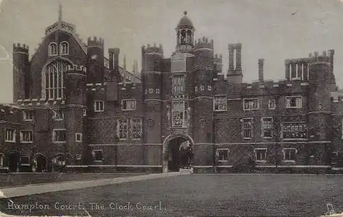 United Kingdom England Hampton court clock court
