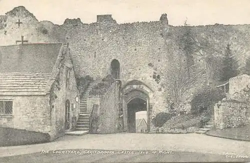 United Kingdom England Isle of Wight courtyard