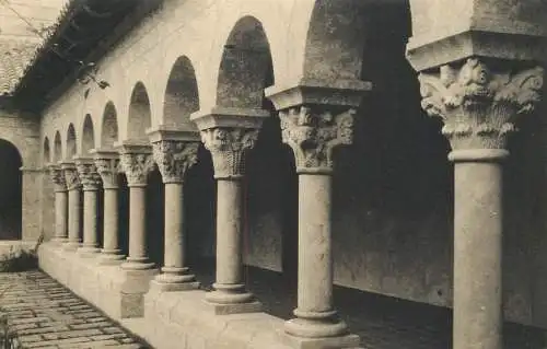 British churches & cathedrals postcard Cuxa Cloister