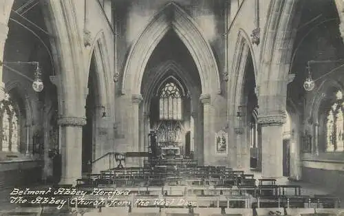 British churches & cathedrals postcard Belmont abbey Hereford