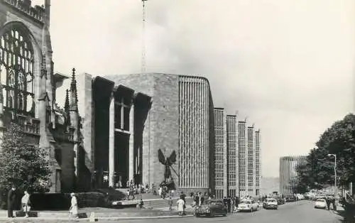 British churches & cathedrals postcard Coventry cathedral