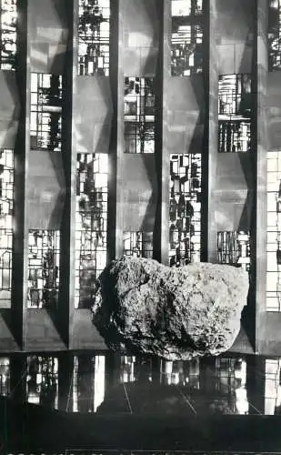 British churches & cathedrals postcard Coventry cathedral Bethlehem boulder