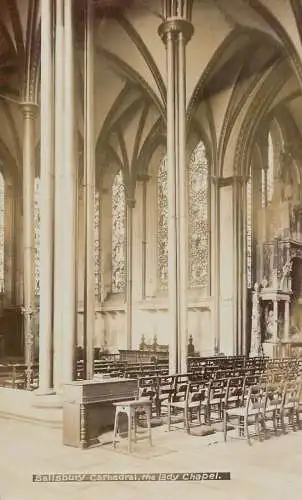 British churches & cathedrals postcard Salisbury cathedral the Lady Chapel