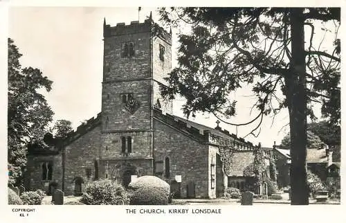 British churches & cathedrals postcard Lonsdale the church Kirby