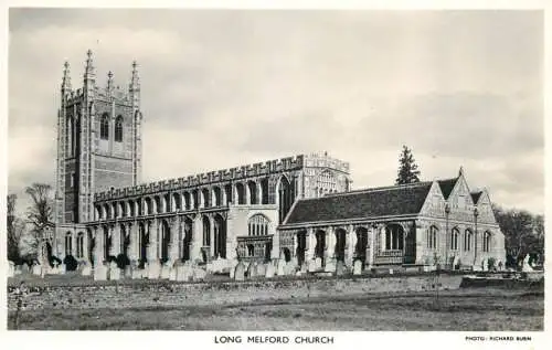 British churches & cathedrals postcard Long Melford church