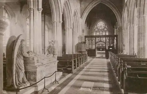 British churches & cathedrals postcard Blickling church