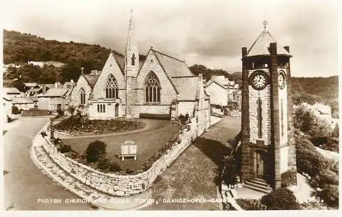 British churches & cathedrals postcard Grange over sands parish church