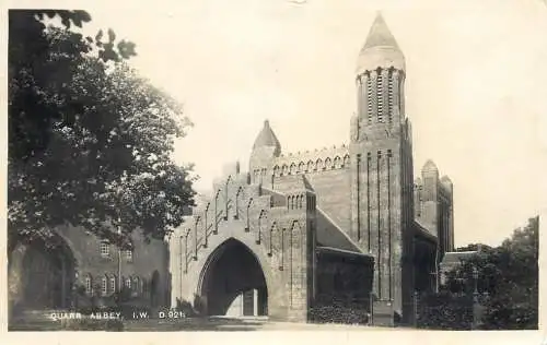 British churches & cathedrals postcard Quarr Abbey