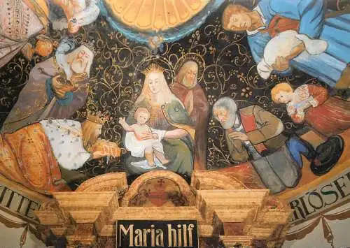 Weinachtsdarstellung Maria Hilf in der Naifkapelle in Obermais/Meran