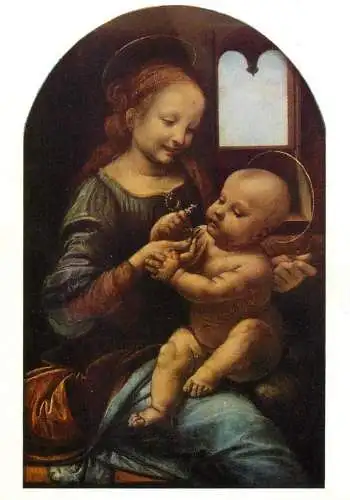 Madonna & the Child Leonardo da Vinci painting