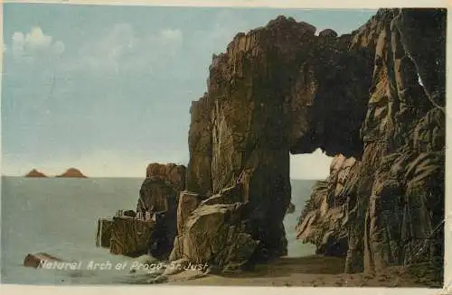United Kingdom England natural arch St Just