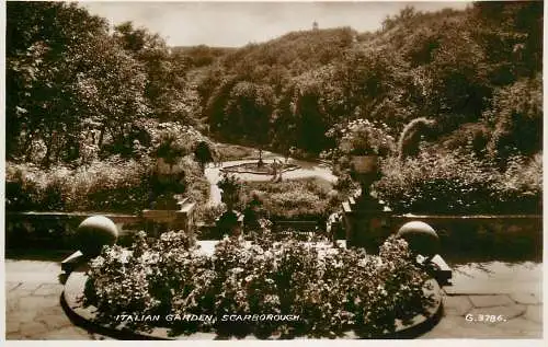 United Kingdom England Scarborough italian garden