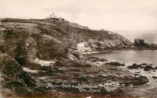 United Kingdom England Polpeep Cove Lighthouse