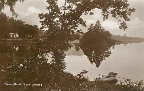 United Kingdom Scotland Loch Lomond Swan island
