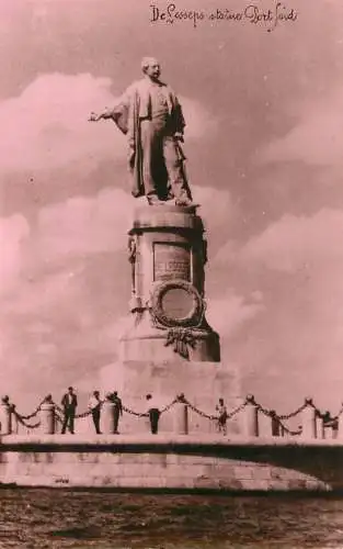 Egypt Port Said de Lesseps statue