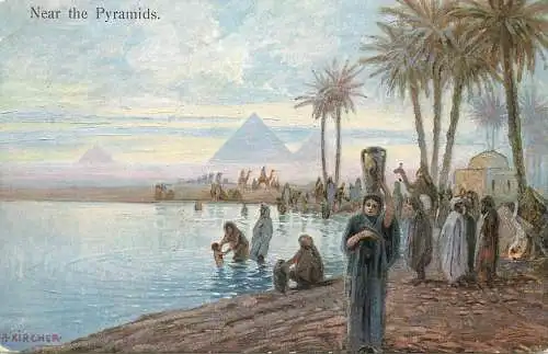 Egypt Pyramids A. Kircher water carrier natives