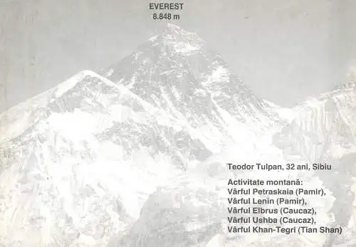 Teodor Tulpan pe Everest 22 mai 2003