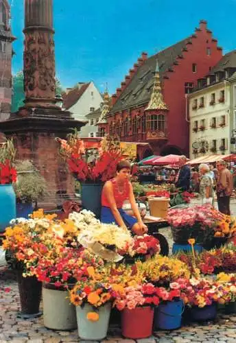 Germany Freiburg im Breisgau Blumenmarkt