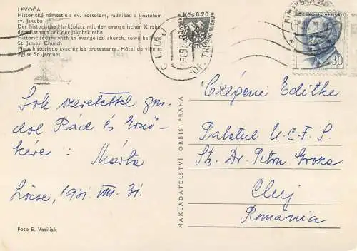 Slovakia Levoca aerial view