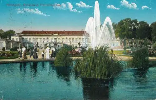 Germany Hannover Schloss in Herrenhauser