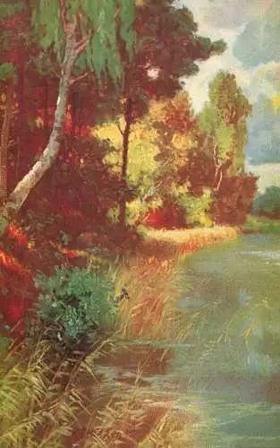 Germany painting lake landscape