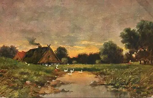 Germany painting village and goose