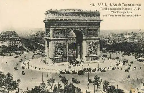 France Paris Arc de Triomphe & Tombe du Soldat Inconnu