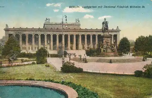 Germany Berlin lustgarten mit denkmal Friedrich Wilhelm