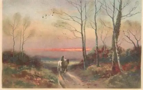 Germany nature landscape and horses