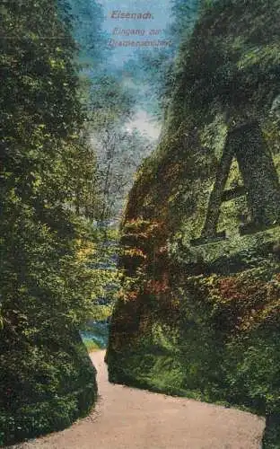 Germany Eisenach Eingang zur Drachenschlucht