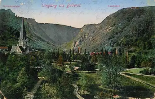 Germany Eingang ins Bodetal