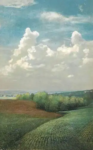 Germany field and forest landscape