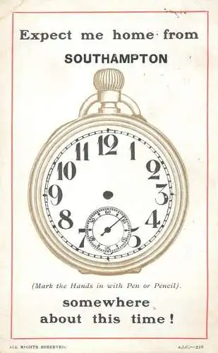 United Kingdom England Southampton clock