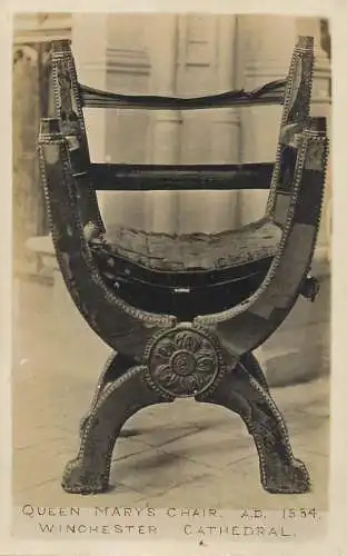 United Kingdom England Winchester cathedral Queen Maryțs chair