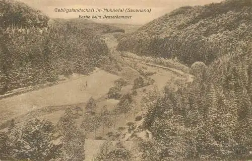 Germany Sauerland Gebirgslandschaft im Nuhnetal