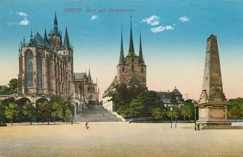 Germany Erfurt dom und St. Severikirche