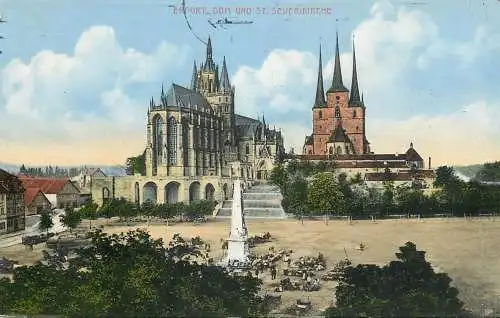 Germany Erfurt dom und St. Severikirche
