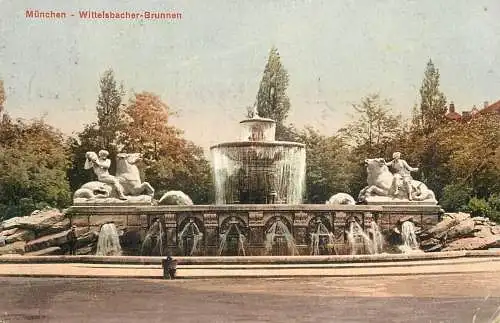 Germany Munchen Wittelsbacher Brunnen