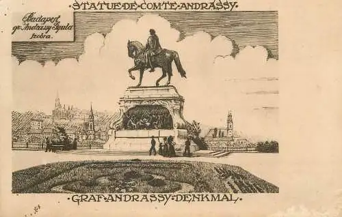 Hungary statue de comte Andrassy Budapest